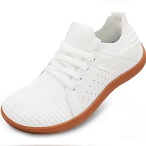 Women's Size 39 White Wide Toe‎ Breathable Sneakers